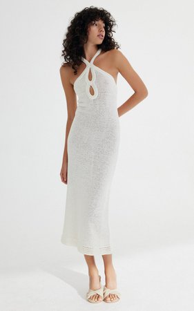 Saoirse Cotton-Blend Midi Halter Dress By Significant Other