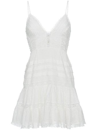 Zimmermann Iris embroidered cami cotton mini dress $630 - Shop AW18 Online - Fast Delivery, Price