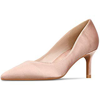 Amazon.com | DUNION Women's Bailee Classic Breathable Jacquard Pointed Toe Stiletto Wedding Party Evening High Heel Dress Pump | Pumps