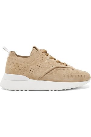 Tod's | Perforated suede sneakers | NET-A-PORTER.COM