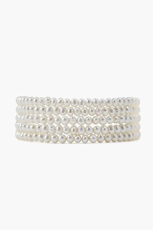 White Pearl Naked Wrap Bracelet – Chan Luu