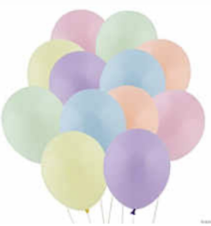 pastel balloons