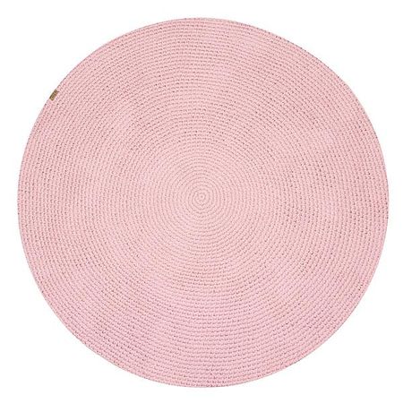 Tapete Crochê Redondo Rosa (120 cm) M² | Abra Cadabra