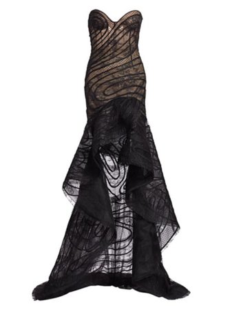 Jason Wu Collection - Flocked Point D'Esprit Lace Gown - saks.com