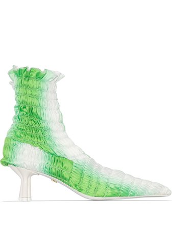 Amy Crookes Ruched 65mm Ankle Boots - Farfetch