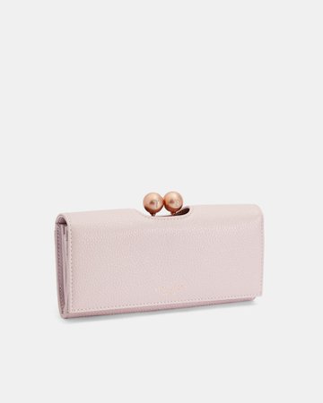Scripted leather bobble matinee purse - Pale Pink | Purses | Ted Baker UK