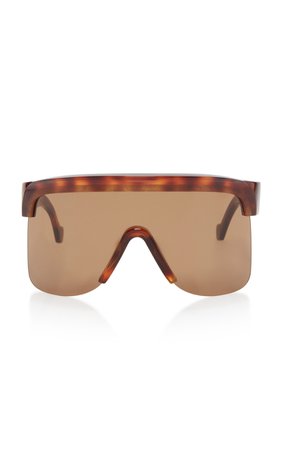 Oversized Tortoiseshell Acetate Sunglasses by Loewe Sunglasses | Moda Operandi