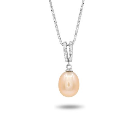 light pink necklace peal - Pesquisa Google