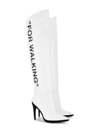 Off-White White For Walking 120 knee boots