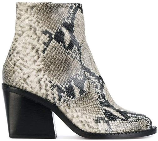 Clergerie snakeskin effect boots