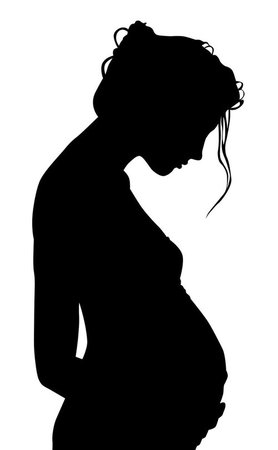 pregnant silhouette - Google Search