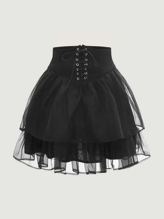 Black Goth Skirt