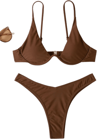 brown bikini