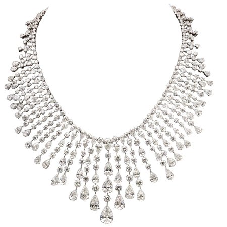 Diamond Drop Necklace For Sale at 1stDibs