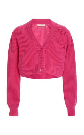 Avignon Cropped Cashmere Cardigan Sweater By Loveshackfancy | Moda Operandi