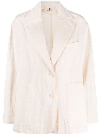 Shop Barena single-breasted blazer with Express Delivery - FARFETCH