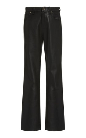 Leather High-Rise Bootcut Pants By Goldsign | Moda Operandi