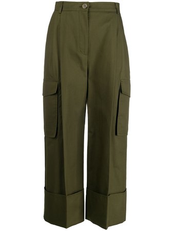 Alexander McQueen Cropped Cargo Trousers - Farfetch