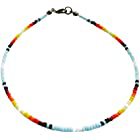Amazon.com: 13'' Native american indian jewelry for kids, Western beaded choker necklace for teen girls, women and men - Seed bead choker boho blue : Handmade Products