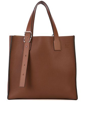 Loewe, Buckle Leather Tote Bag