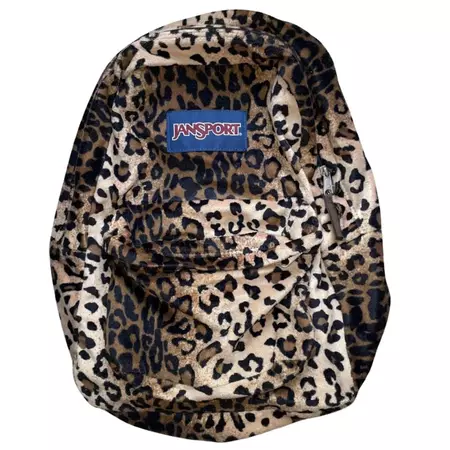 90s Vintage JANSPORT Animal Print cheetah, Leopard Full Size Backpack - Etsy.de