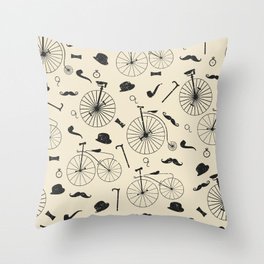 The Victorian Gentleman Goes Cycling Floor Pillow by meredithwatsonart | Society6