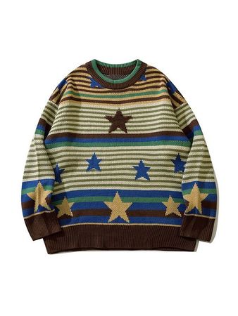 colorful star sweatshirt