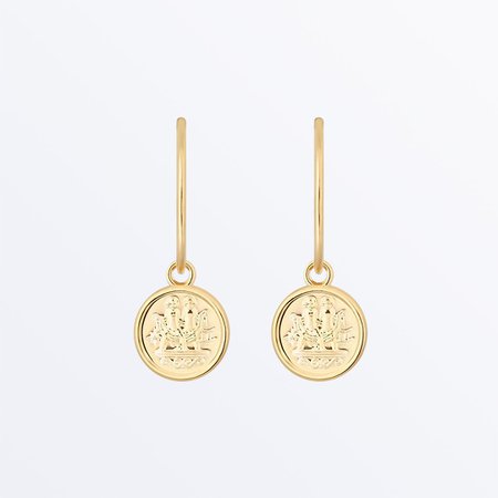 Zodiac Jewelry - Gemini Hoop Earrings | Ana Luisa Jewelry