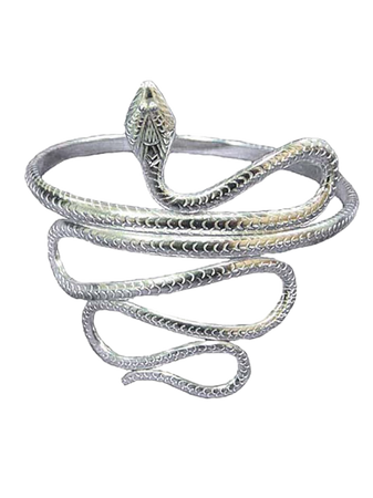 silver snake arm cuff jewelry