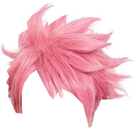 pink spiky hair