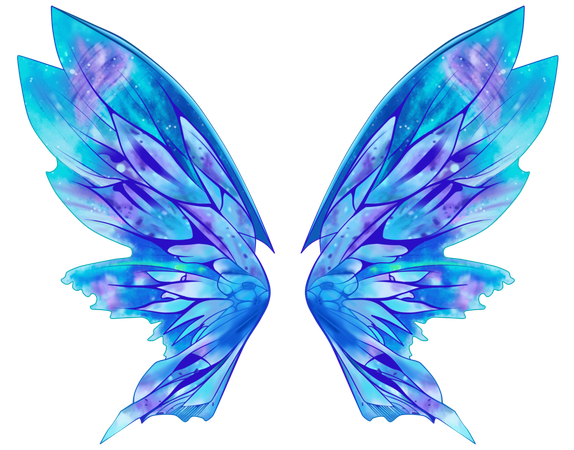 Blue Faerie Wings