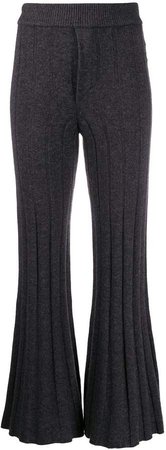 ribbed knit trousers
