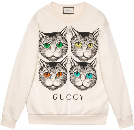 Mystic Cat print sweatshirt