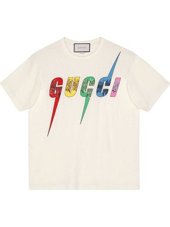 Gucci Oversize Cotton T-shirt With Gucci Blade - Farfetch