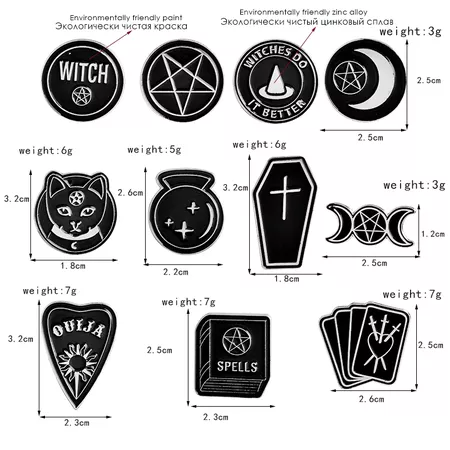 Witches do it better witch ouija spells black moon pins Badges Brooches Lapel pin Enamel pin Backpack Bag Accessories Witch pin-in Brooches from Jewelry & Accessories on Aliexpress.com | Alibaba Group
