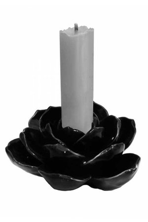 Small Black Rose Candle Holder | Gifts & ware | Decor