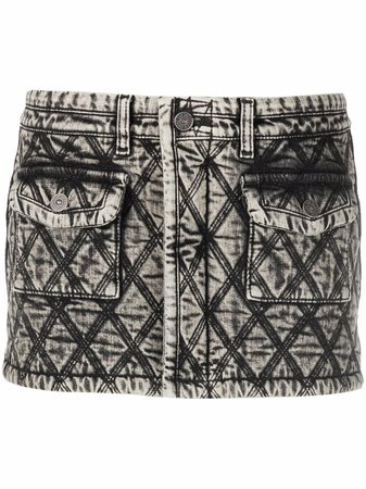 Shop Diesel quilted-design mini skirt with Express Delivery - FARFETCH