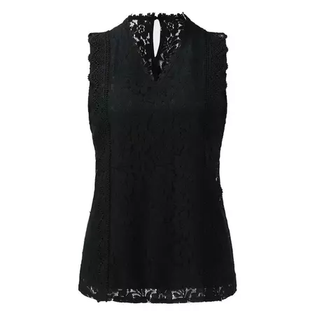 NECHOLOGY Womens Tank Top Black Fitted Camisole Women Womens Lace V Neck Tunic Tank Tops Casual Sleeveless Cotton Shell Tops for Women Black XX-Large - Walmart.com