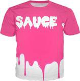 Pink Sauce White T- Shirt.