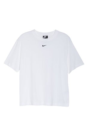 Nike Essential Embroidered Swoosh Organic Cotton T-Shirt | Nordstrom