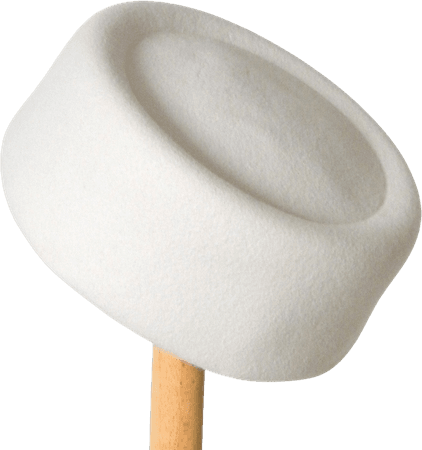 pillbox hat white
