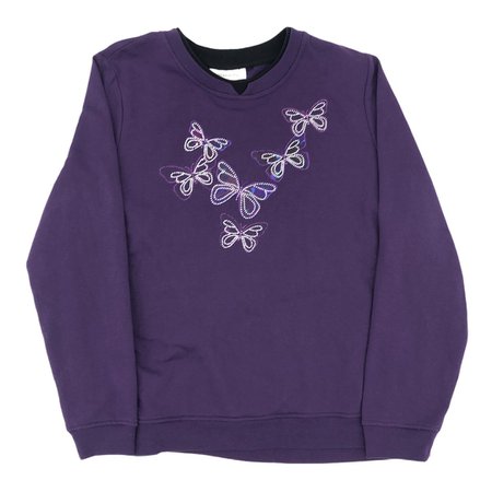 Grandma sweater Breckinridge Brand in purple with... - Depop