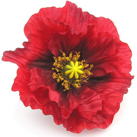 broach red flower - Google Search