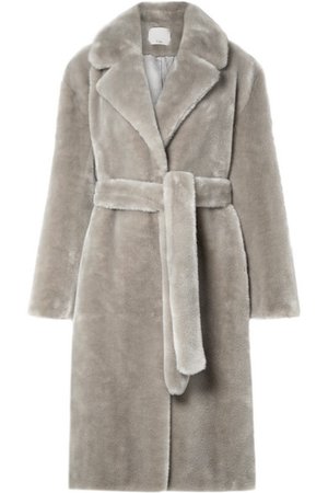 Tibi | Oversized belted faux fur coat | NET-A-PORTER.COM