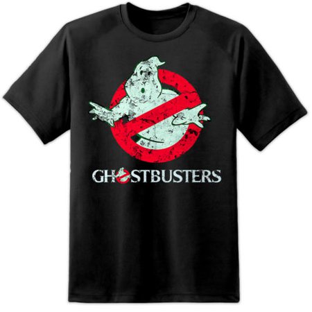 Mens Ghostbusters Movie Logo T Shirt Slimer Funny Proton Pack Movie Film Retro | eBay