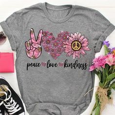 T Shirt - peace, Love, Kindness