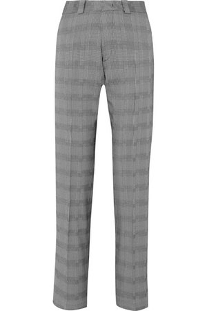 Vetements | Houndstooth wool-blend slim-leg pants | NET-A-PORTER.COM