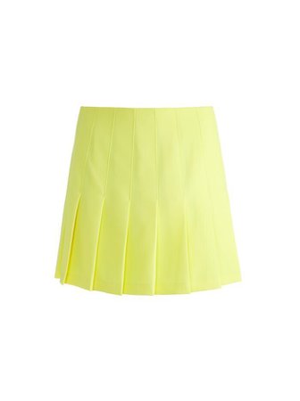 Carter Mini Skirt In Lemon Sorbet | Alice And Olivia