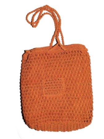 mesh style orange bag
