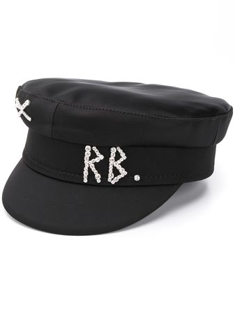 Ruslan Baginskiy Rhinestone Logo Breton Hat - Farfetch